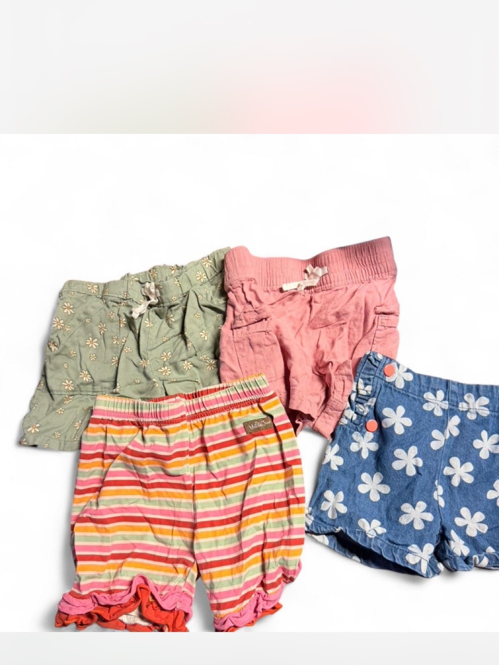 Matilda Jane Multicolor Girls Shorts - Pink, Green, Blue, Orange